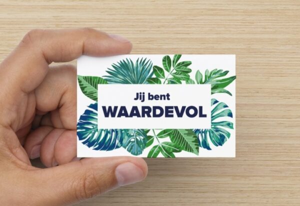 Jij bent waardevol kaartjes - Afbeelding 2